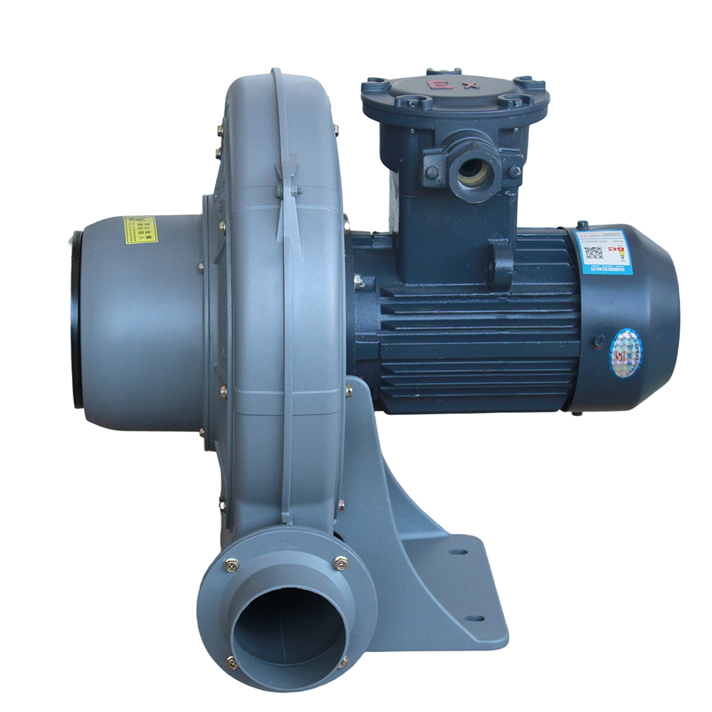 升圓TB100A-2 防爆型1.5KW中壓透浦式離(lí)心鼓風(fēng)機(jī)鑄鋁風(fēng)機(jī)